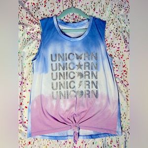 Kid’s Tie-dye Unicorn Tank Top